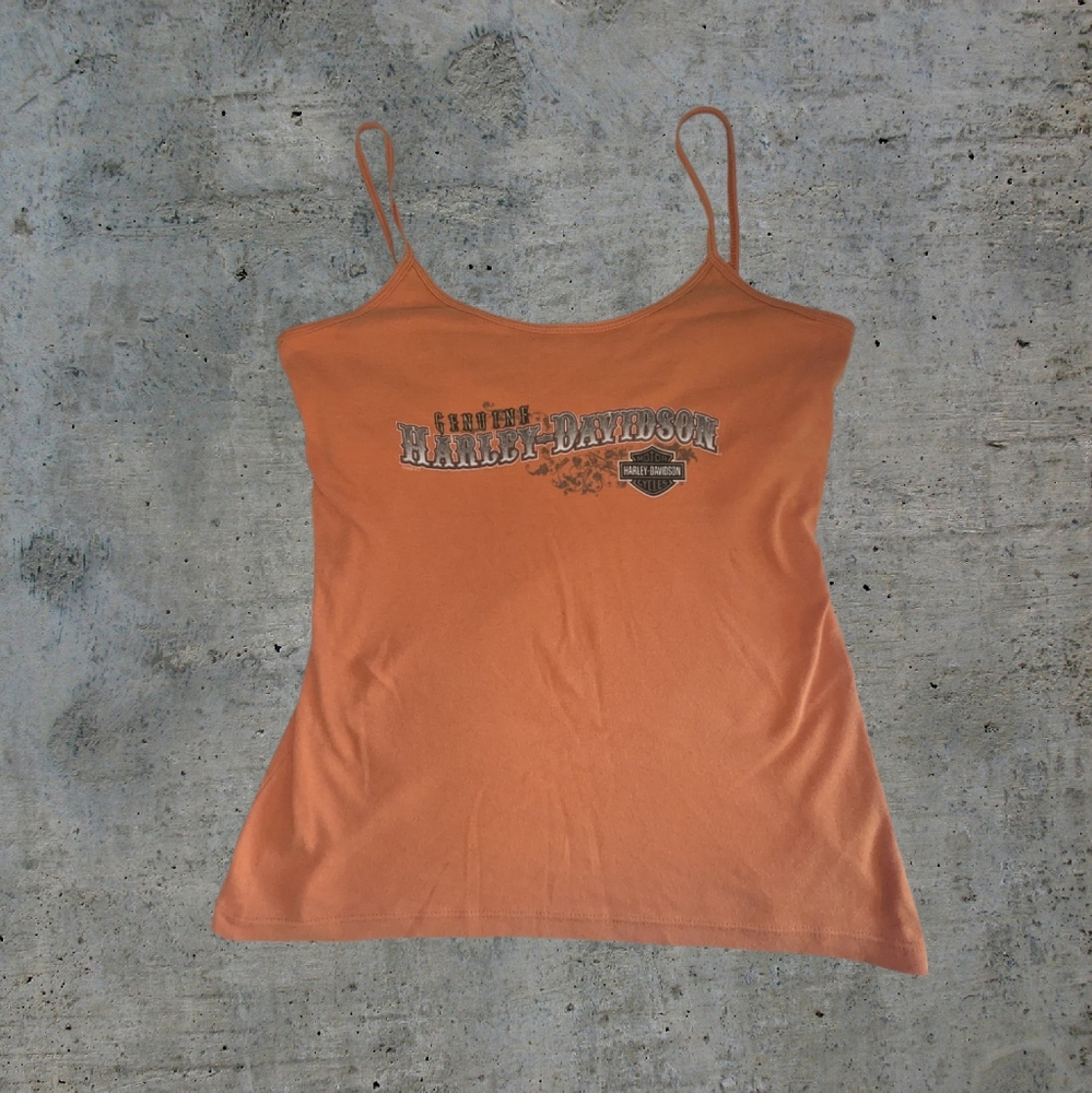 Harley-Davidson Orange Camisole Top